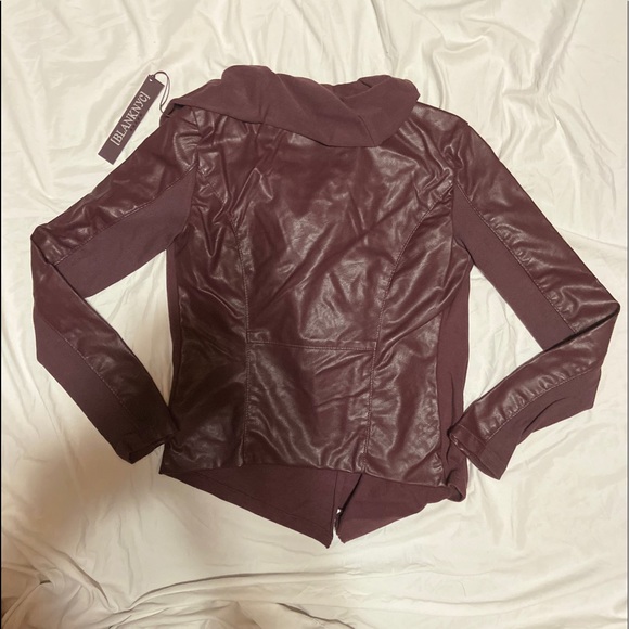 NWT BLANKNYC Drape Jacket in Oxblood size S - Picture 6 of 7